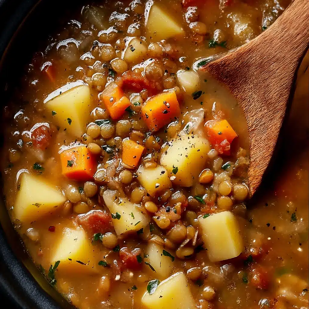 Hearty Lentil and Potato Soup Recipe - Recipe Image
