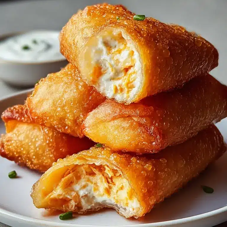 Buffalo Chicken Dip Egg Rolls Recipe