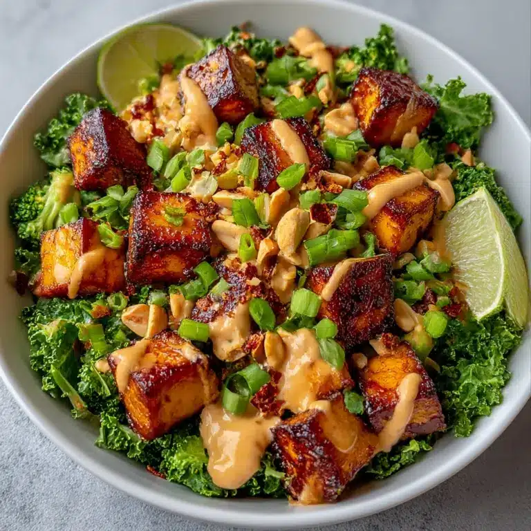 Thai Peanut Sweet Potato Buddha Bowl Recipe