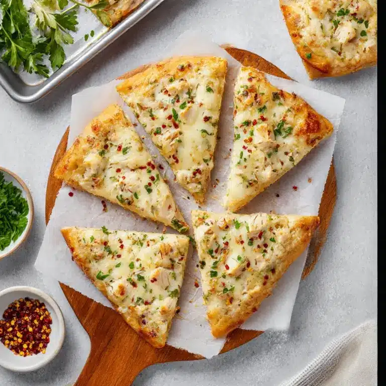 The Viral Chicken Alfredo Garlic Bread