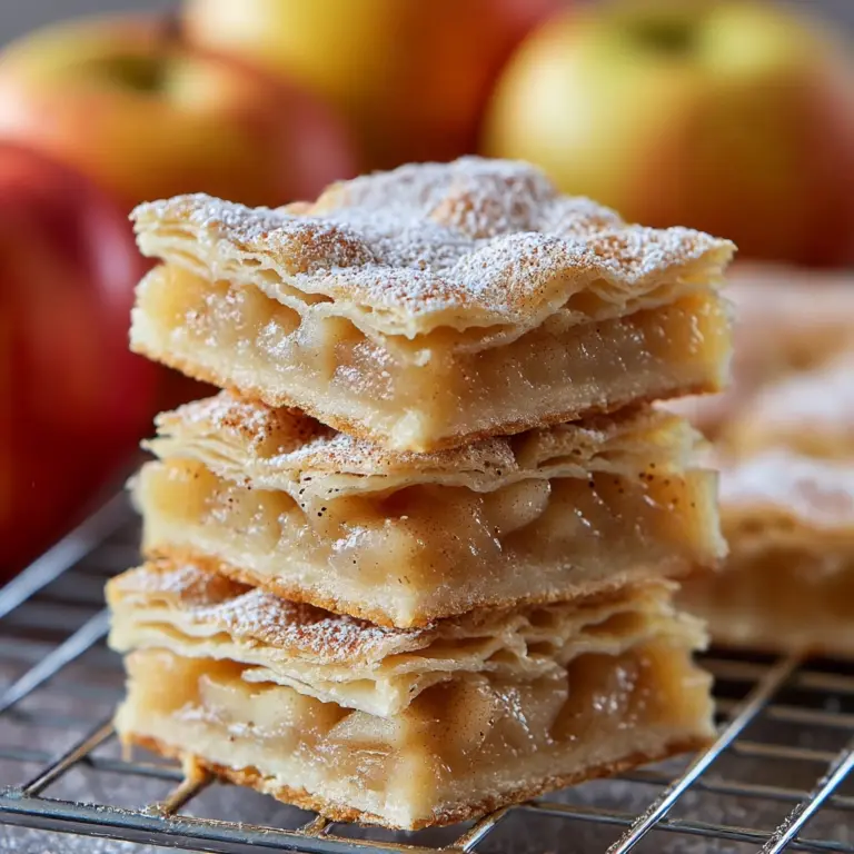 Flaky Apple Pie Bars Recipe