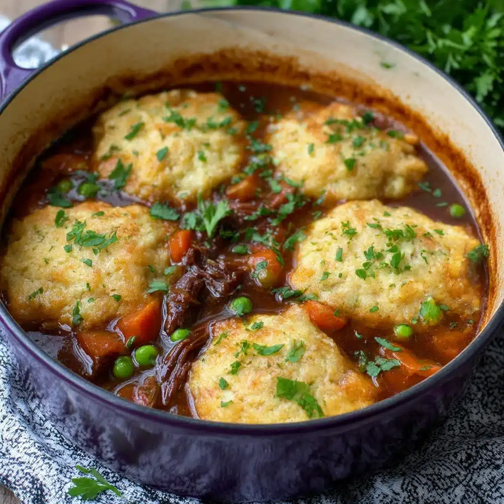 Short Rib Cornmeal Dumpling Soup Recipe - Recipe Image