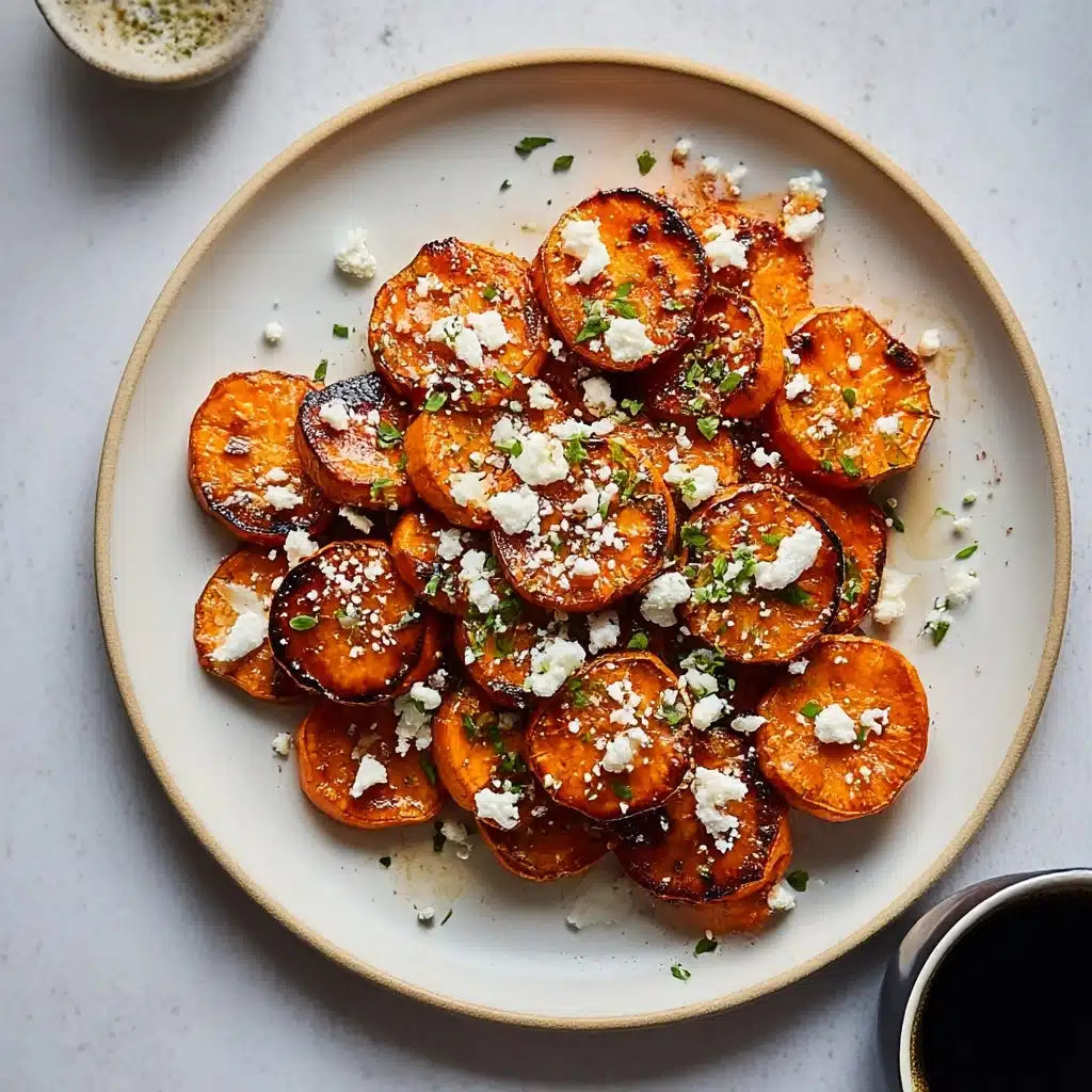 Delicious Honey Feta Sweet Potato Rounds Recipe - Recipe Image