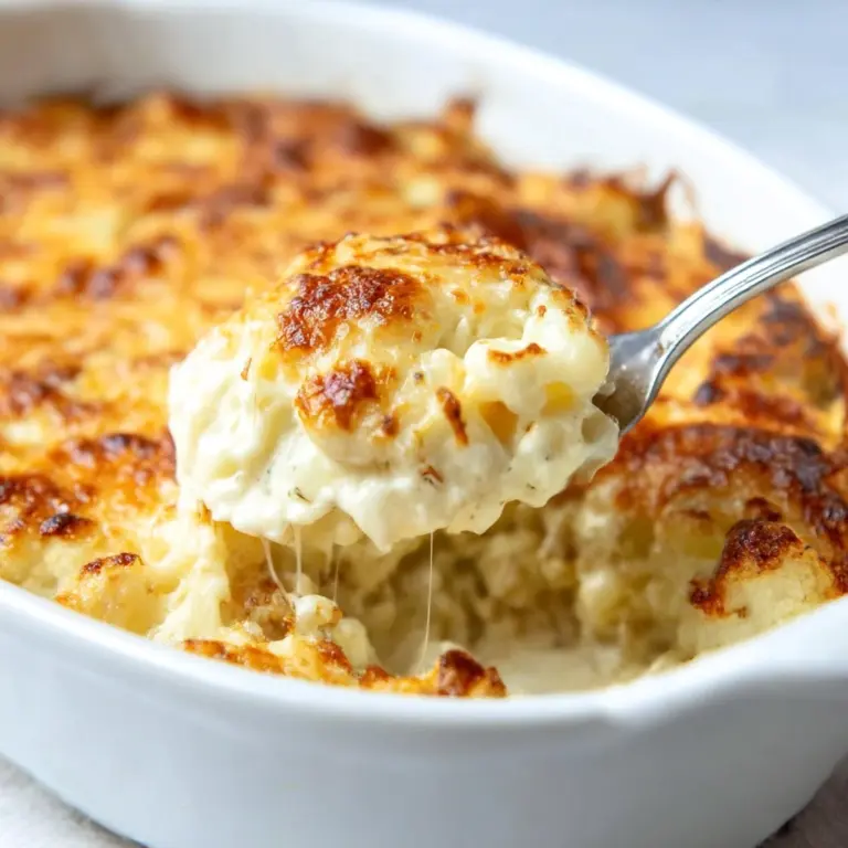 Cheesy Keto Cauliflower Au Gratin Recipe