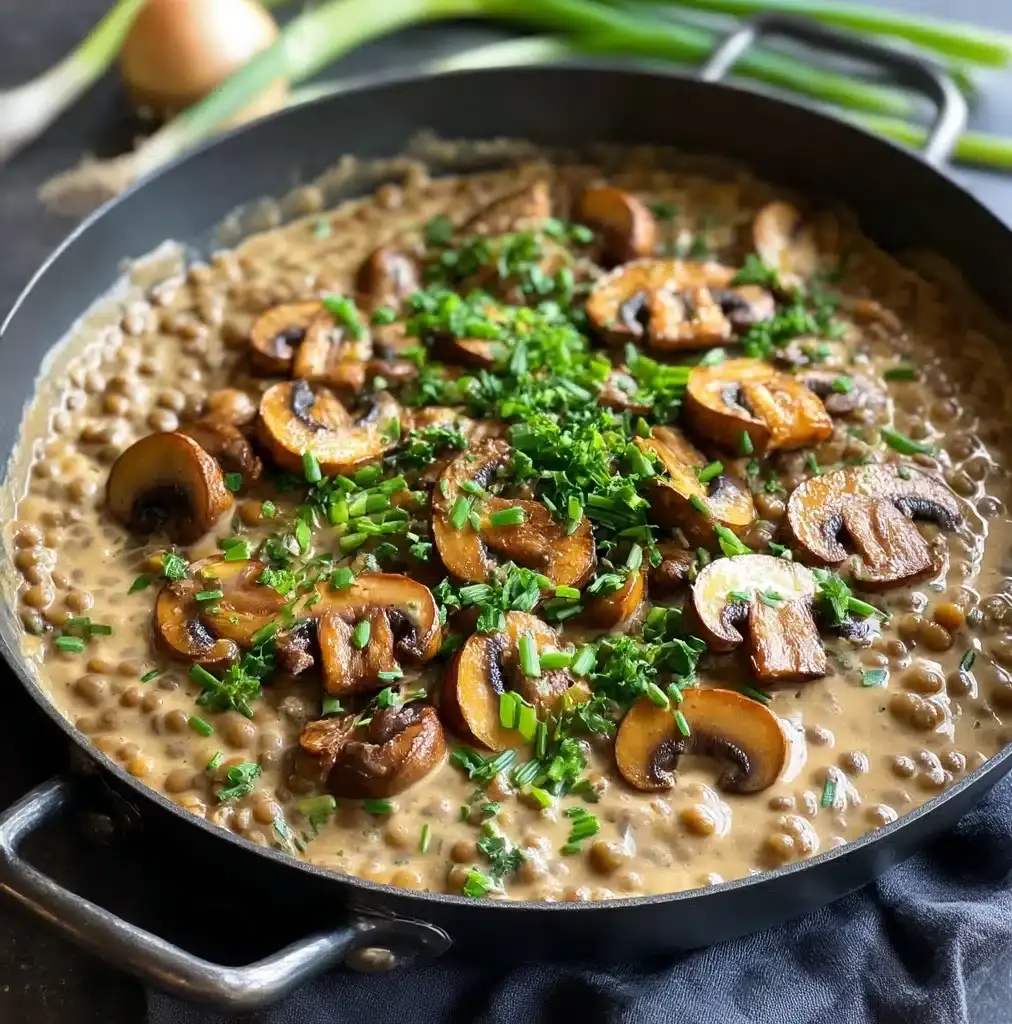 Lentil Mushroom Stroganoff: A Hearty Vegetarian Delight Recipe