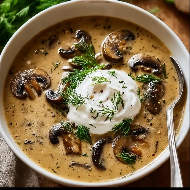 Hungarian Mushroom Soup Recipe