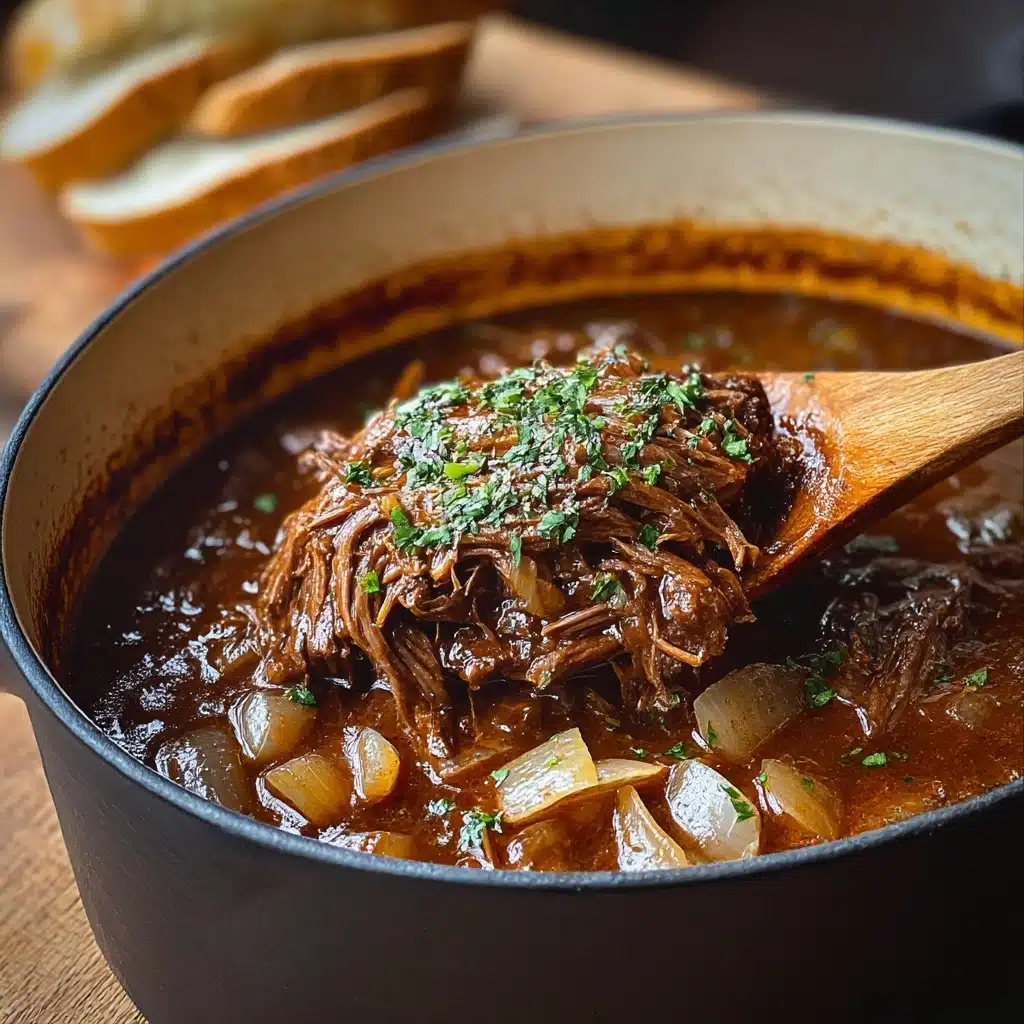 Savory French Onion Pot Roast Recipe - Recipe Image