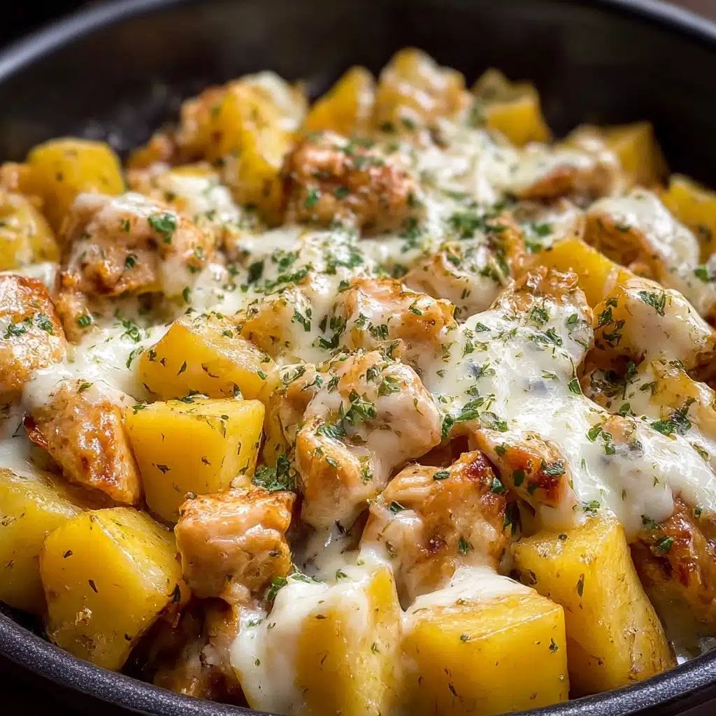 Slow Cooker Garlic Parmesan Chicken and Potatoes Recipe - Recipe Image