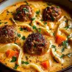 Creamy Italian Meatball Soup Recipe