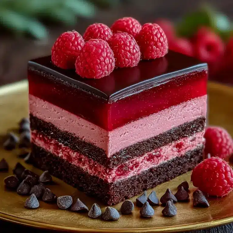 Indulge in Heavenly Raspberry Chocolate Mousse Cake Recipe