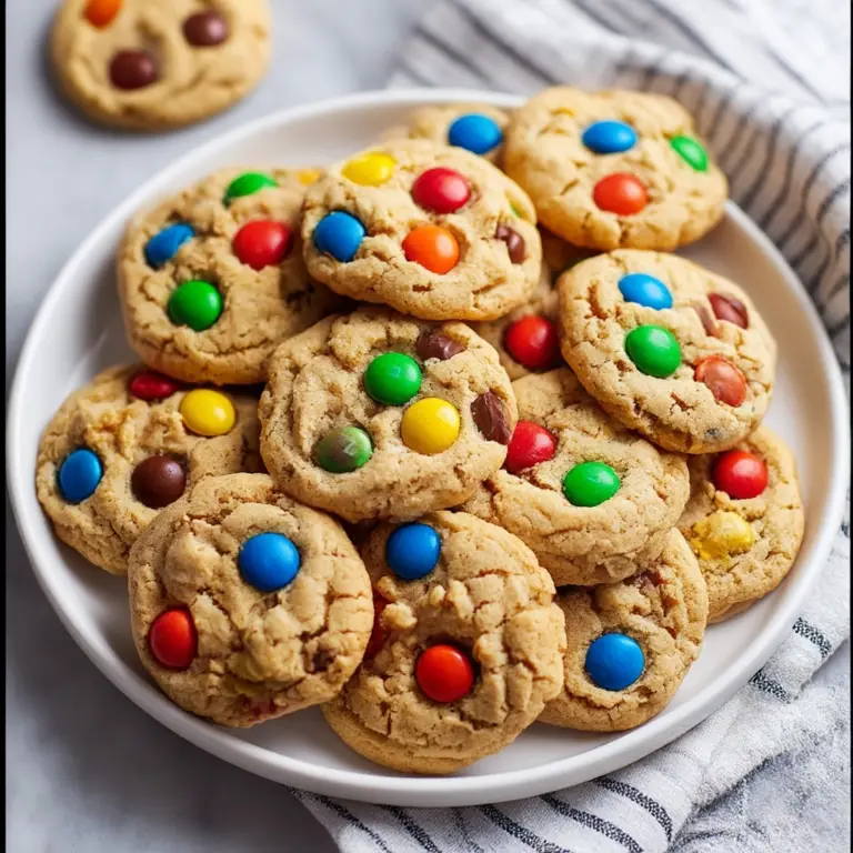 Peanut Butter M&M Cookies Recipe