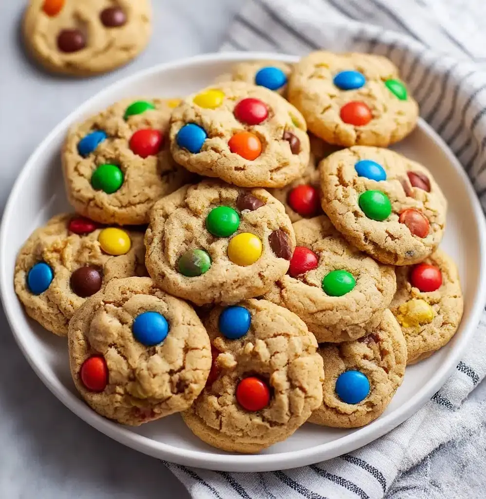 Peanut Butter M&M Cookies Recipe