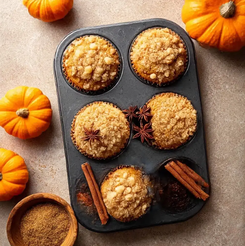 Pumpkin Streusel Muffins Recipe