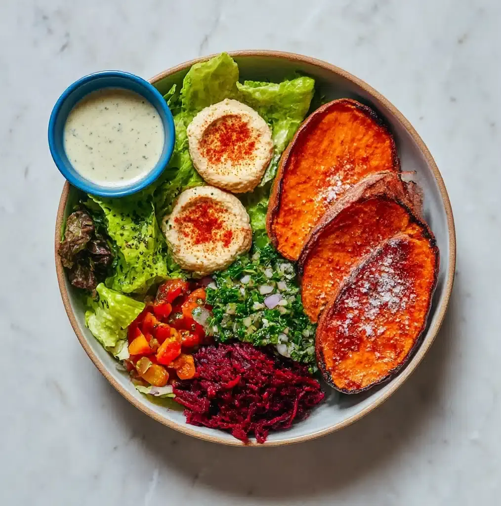 Garlic & Herb Sweet Potato Nourish Bowl (30 Minutes!) Recipe