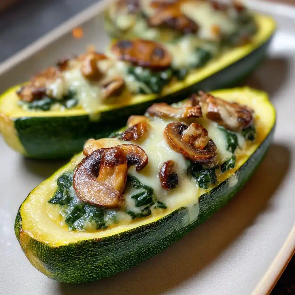 Creamy Ricotta-Stuffed Zucchini with Spinach and Mushrooms
 - Recipe Image