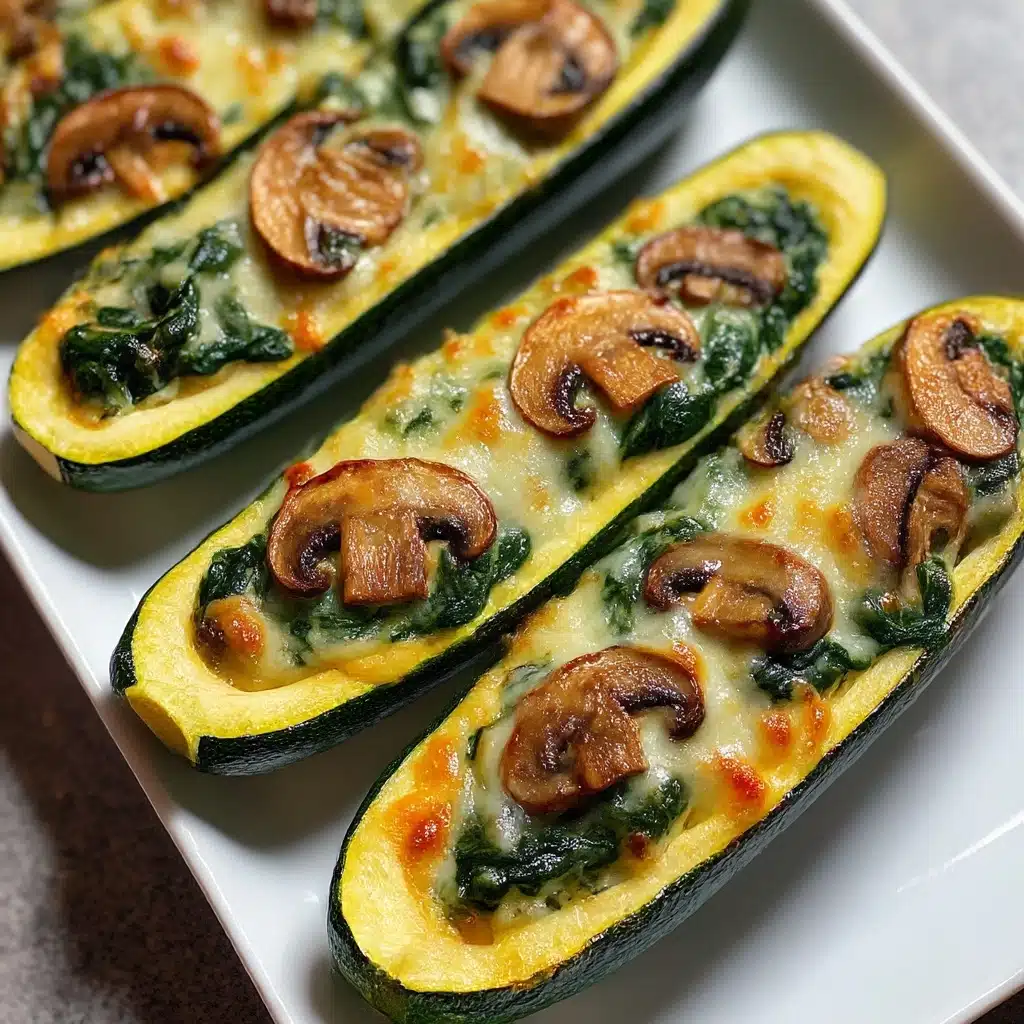 Creamy Ricotta-Stuffed Zucchini with Spinach and Mushrooms
 - Recipe Image