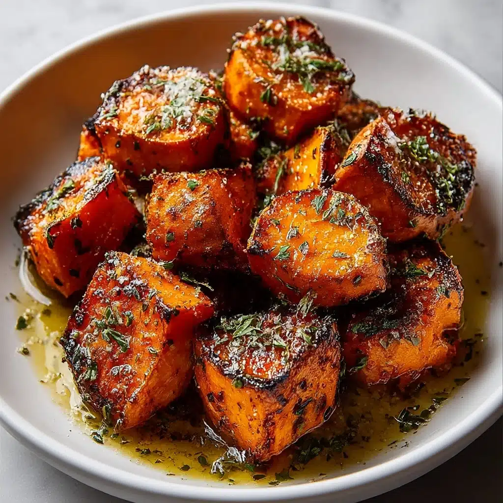Garlic Parmesan Roasted Sweet Potatoes: The Ultimate Recipe - Recipe Image
