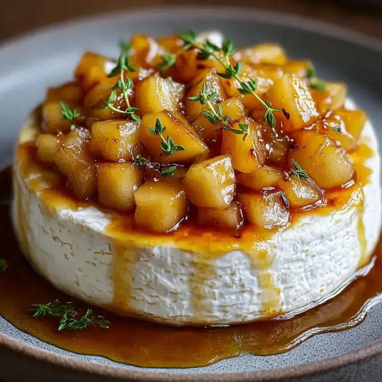 Golden Baked Brie with Caramelized Apples and Thyme Bliss Recipe