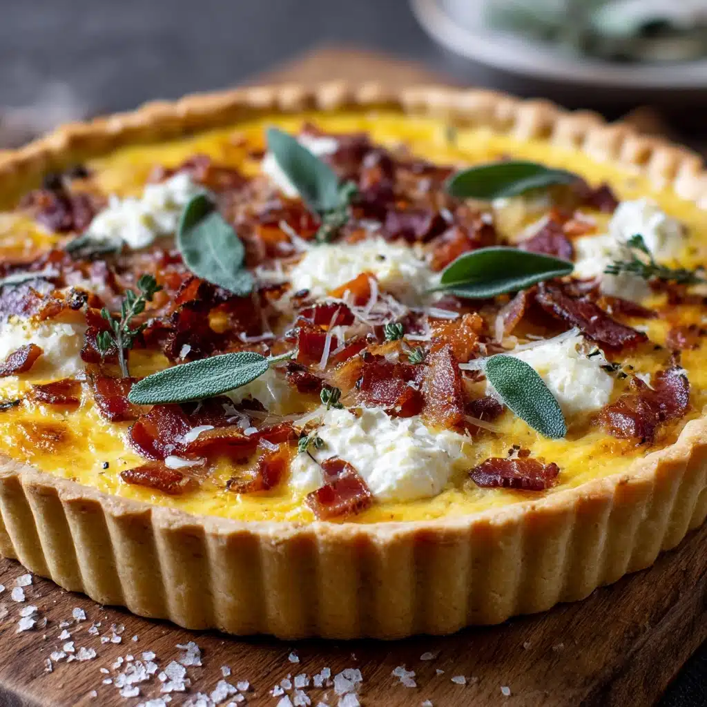 Pumpkin, Ricotta & Caramelized Onion Tart   - Recipe Image
