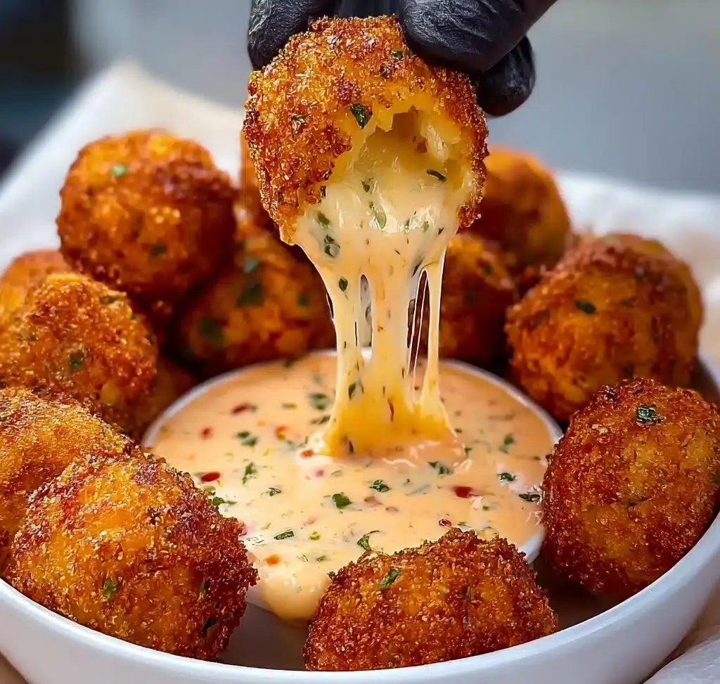 Cheesy Jalapeño Ranch Chicken Poppers with a Creamy Dip Recipe