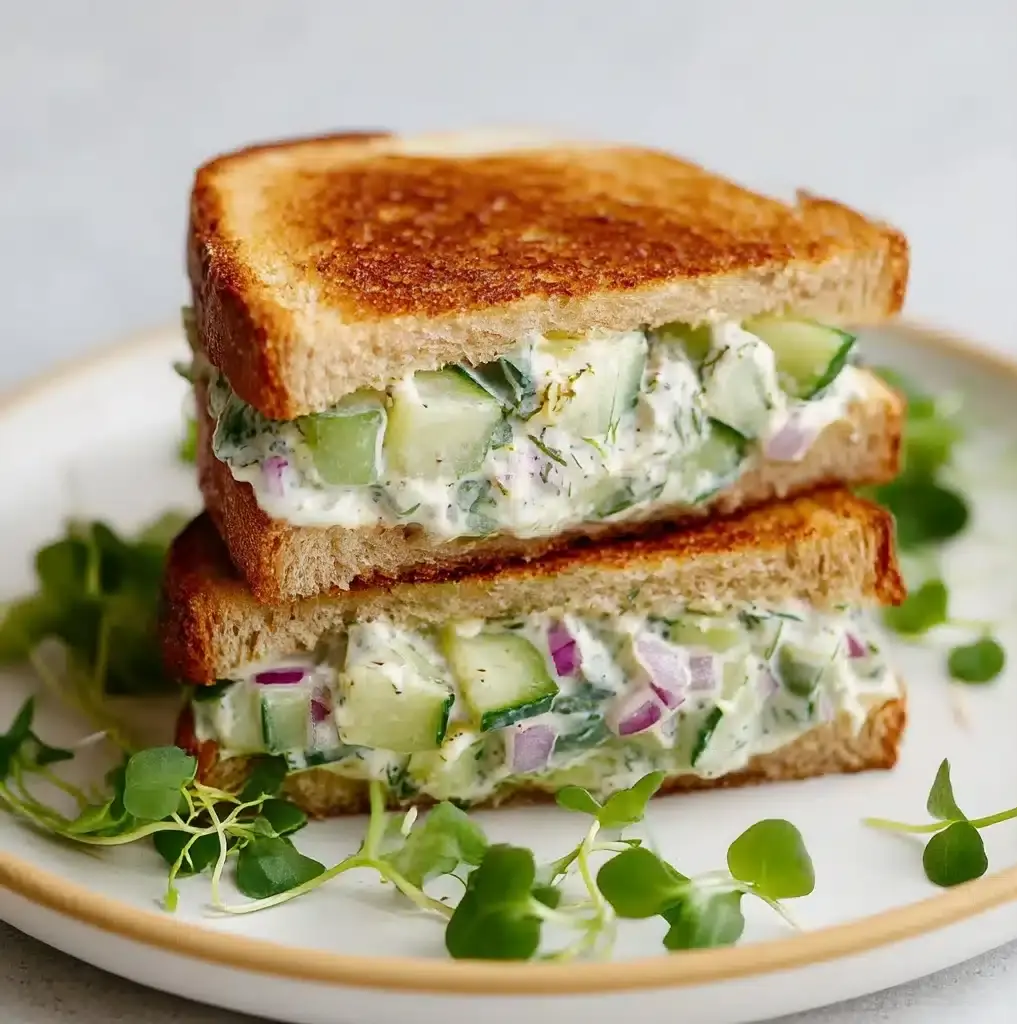 Easy Cucumber Salad Sandwiches Recipe