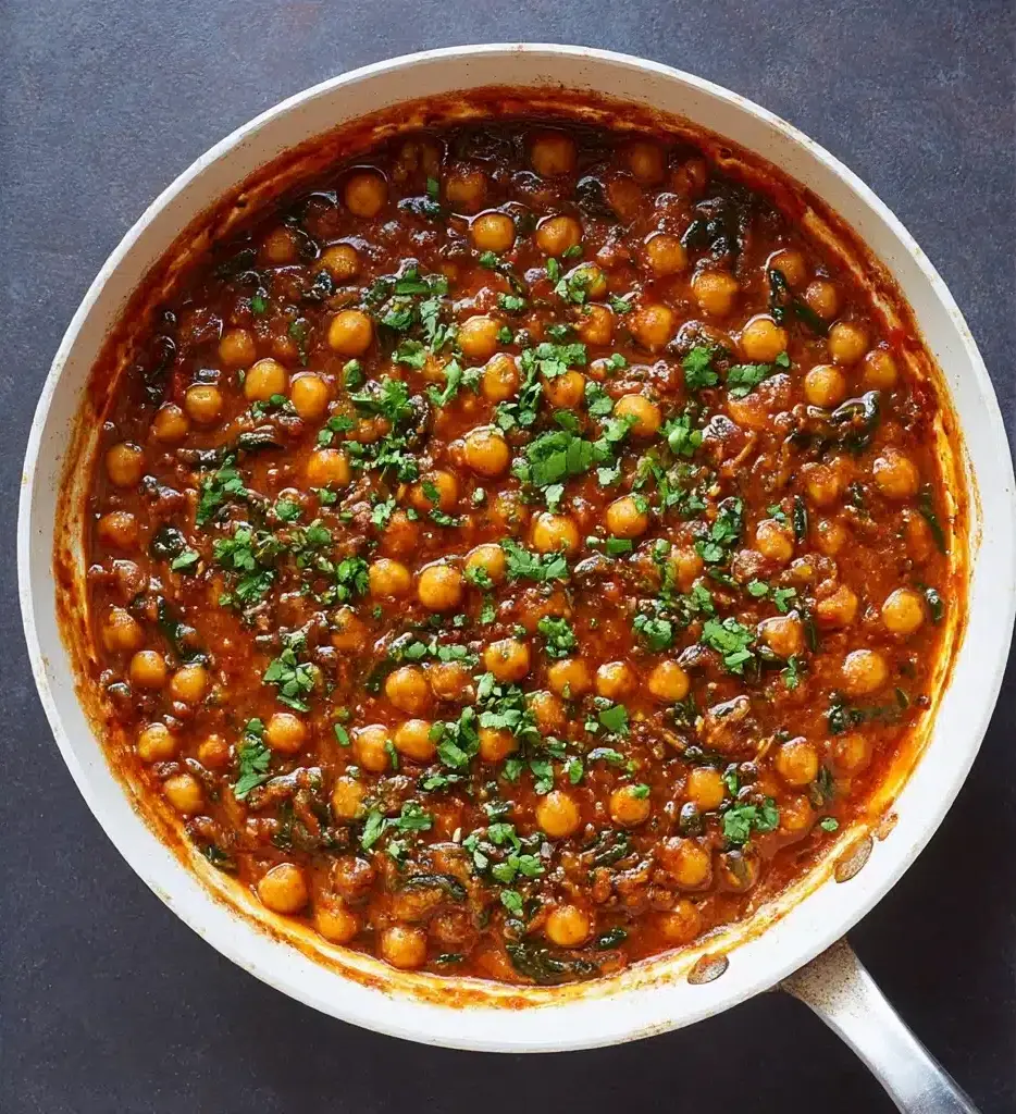 One-Pan Harissa Chickpeas Recipe