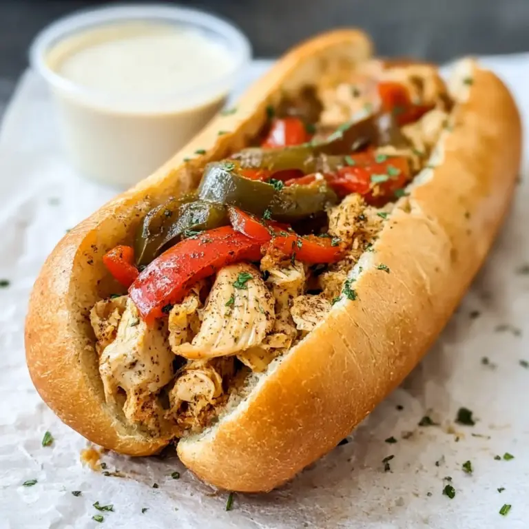 Healthy Crockpot Chicken Philly Cheesesteak Recipe