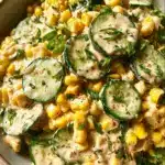 Street Corn Creamy Cucumber Salad Recipe