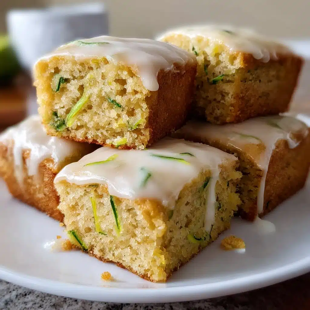 Delicious Lemon Zucchini Bars with Glaze Recipe - Recipe Image