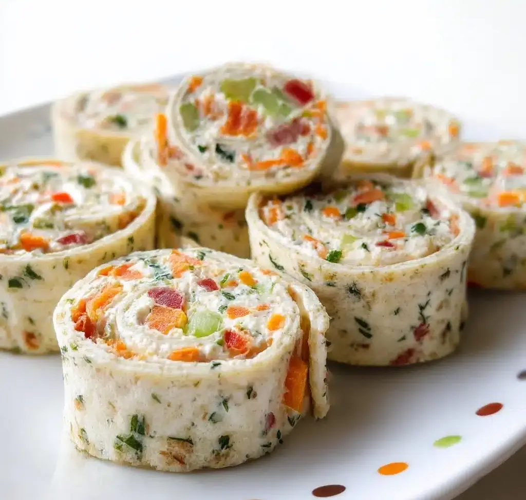 Vegan Veggie Pinwheels with Broccoli and Carrots Recipe