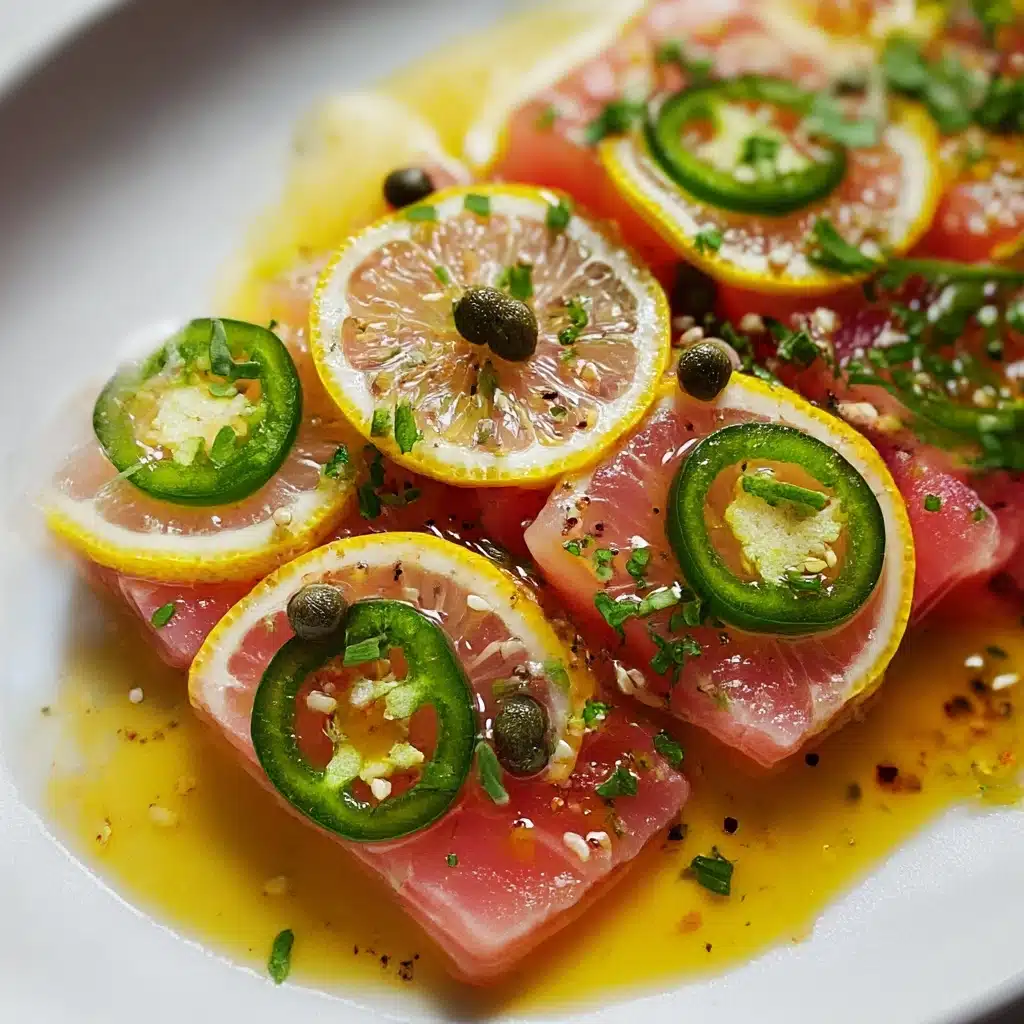 Tuna Crudo with Citrus Caper Vinaigrette Recipe - Recipe Image