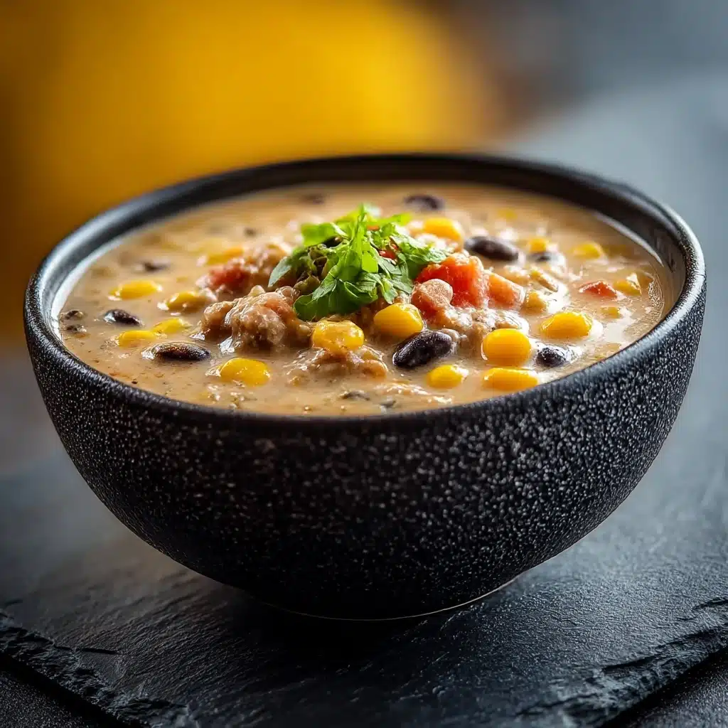 High Protein Creamy Taco Soup Recipe - Recipe Image