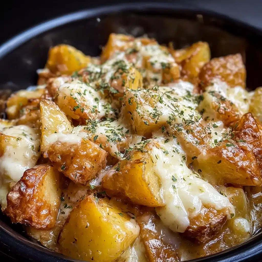 Slow Cooker Garlic Parmesan Chicken and Potatoes Recipe - Recipe Image
