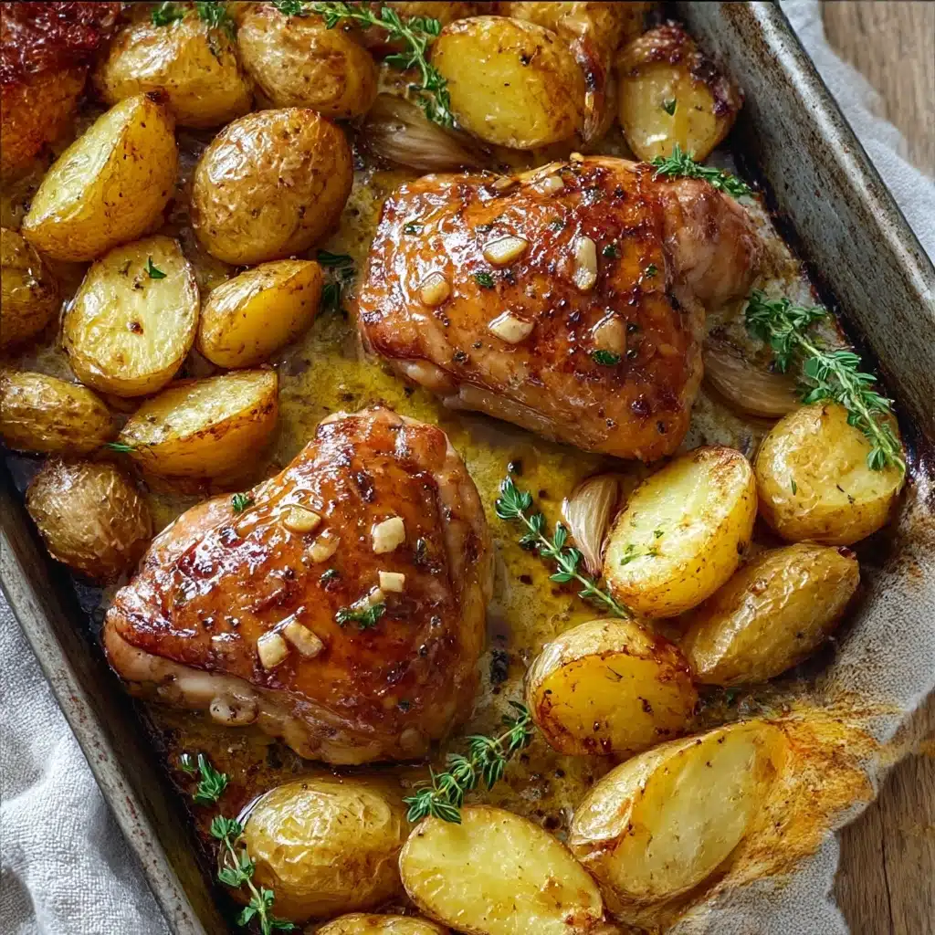 Sheet Pan Chicken and Potatoes Recipe - Recipe Image