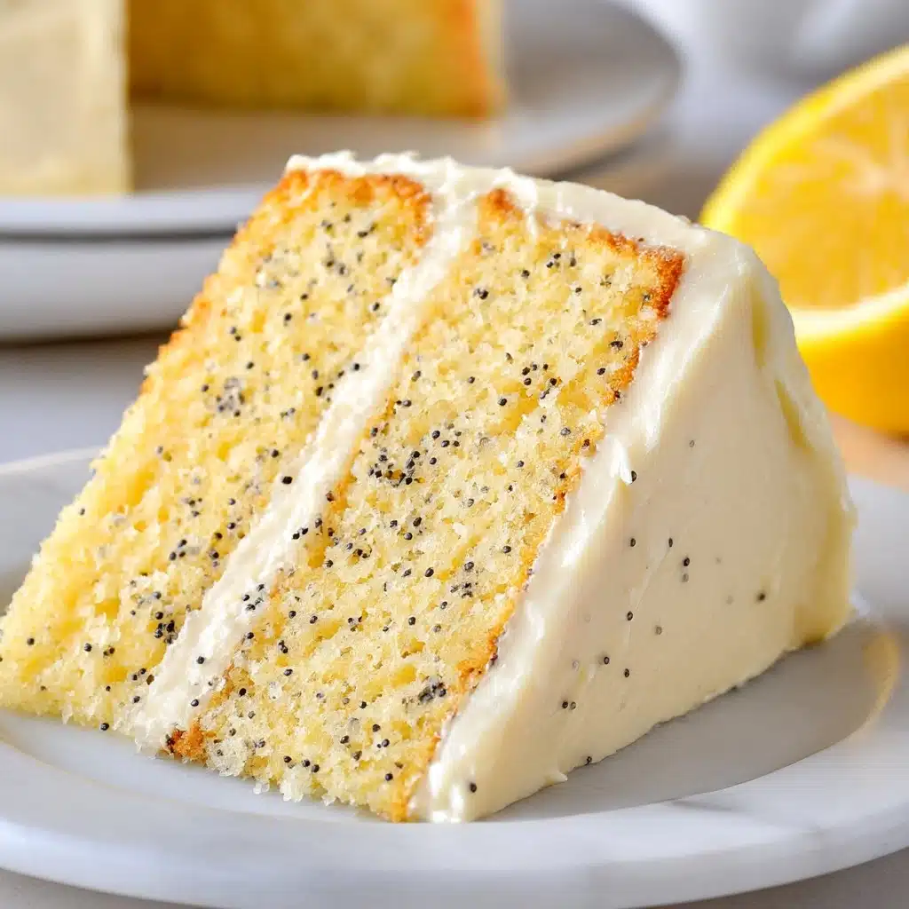 Moist Lemon Poppy Seed Cake Recipe - Recipe Image
