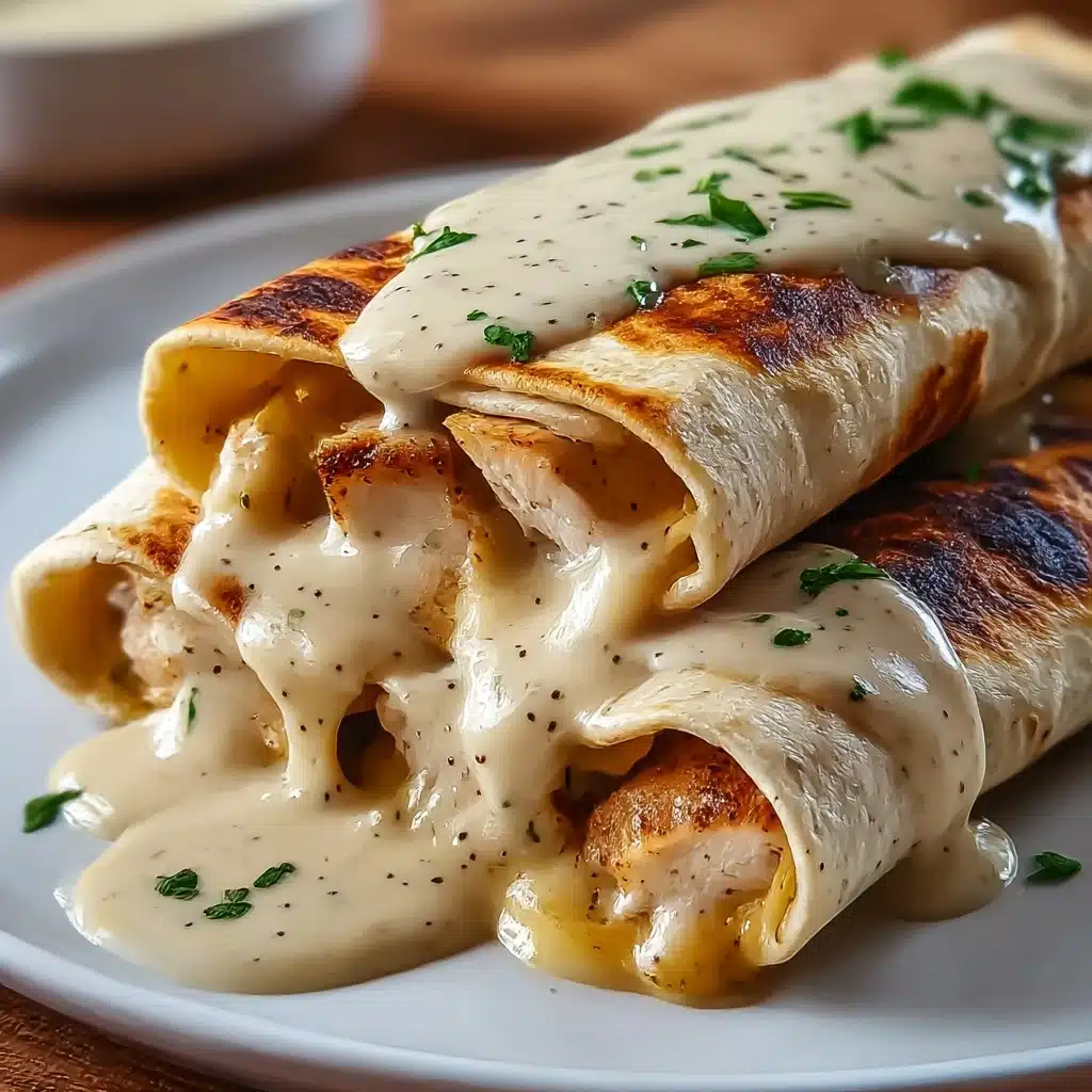 Irresistible Cheesy Garlic Chicken Wraps — Pure Handheld Bliss
 - Recipe Image