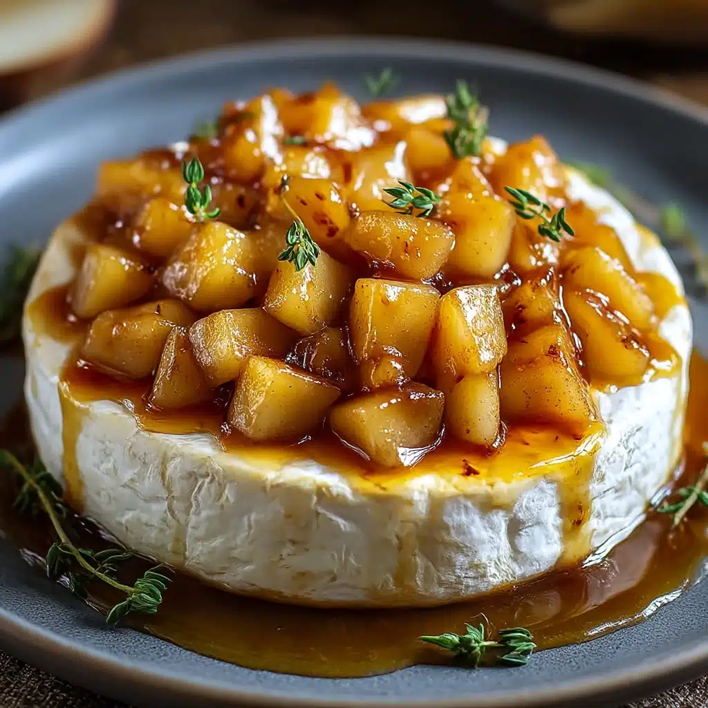 Golden Baked Brie with Caramelized Apples and Thyme Bliss Recipe - Recipe Image