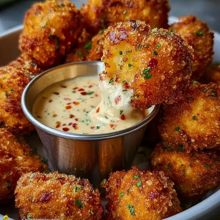 Cheesy Jalapeño Ranch Chicken Poppers with a Creamy Dip Recipe