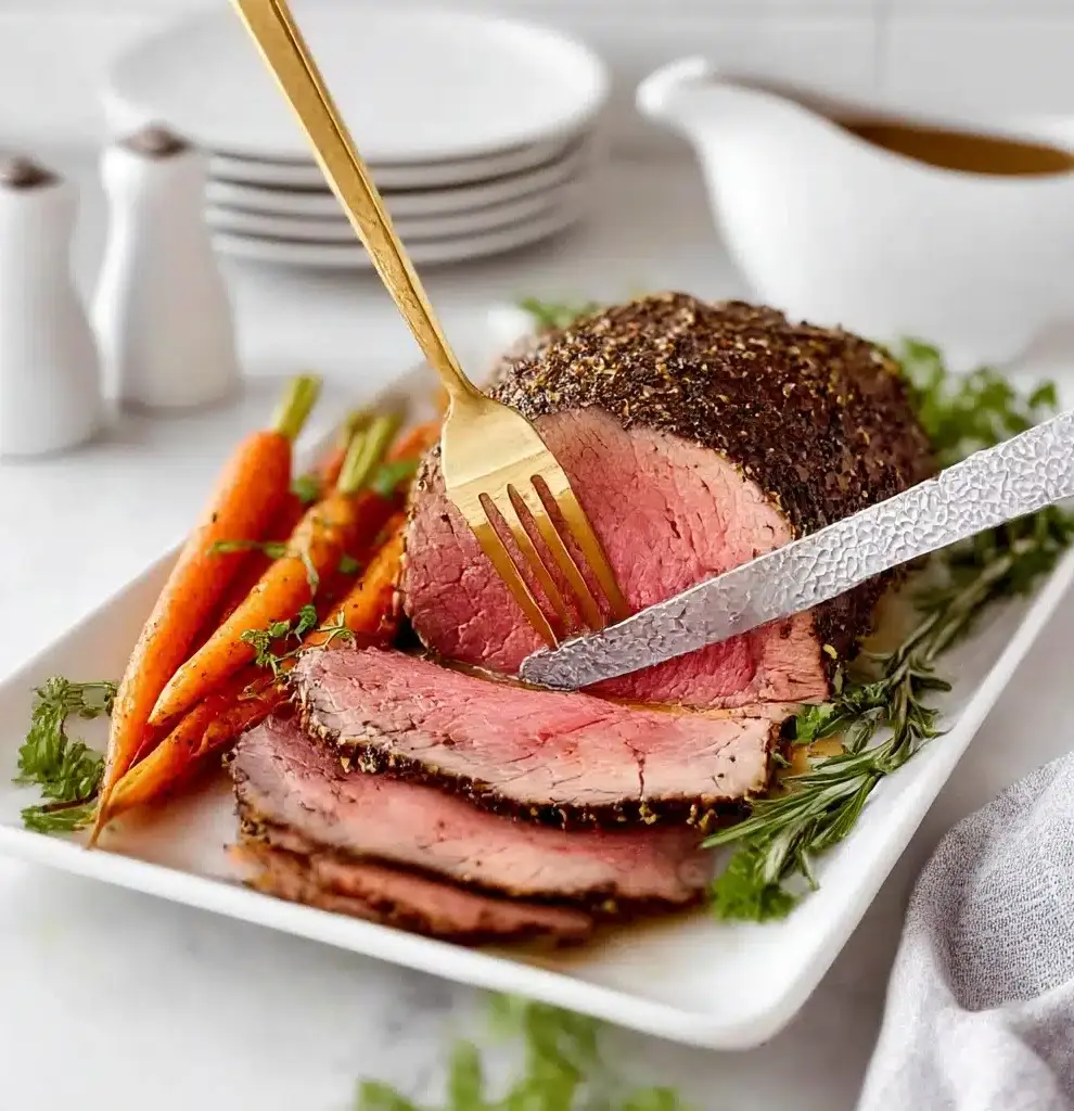 Easy Christmas Beef Roast {Eye of Round} Recipe