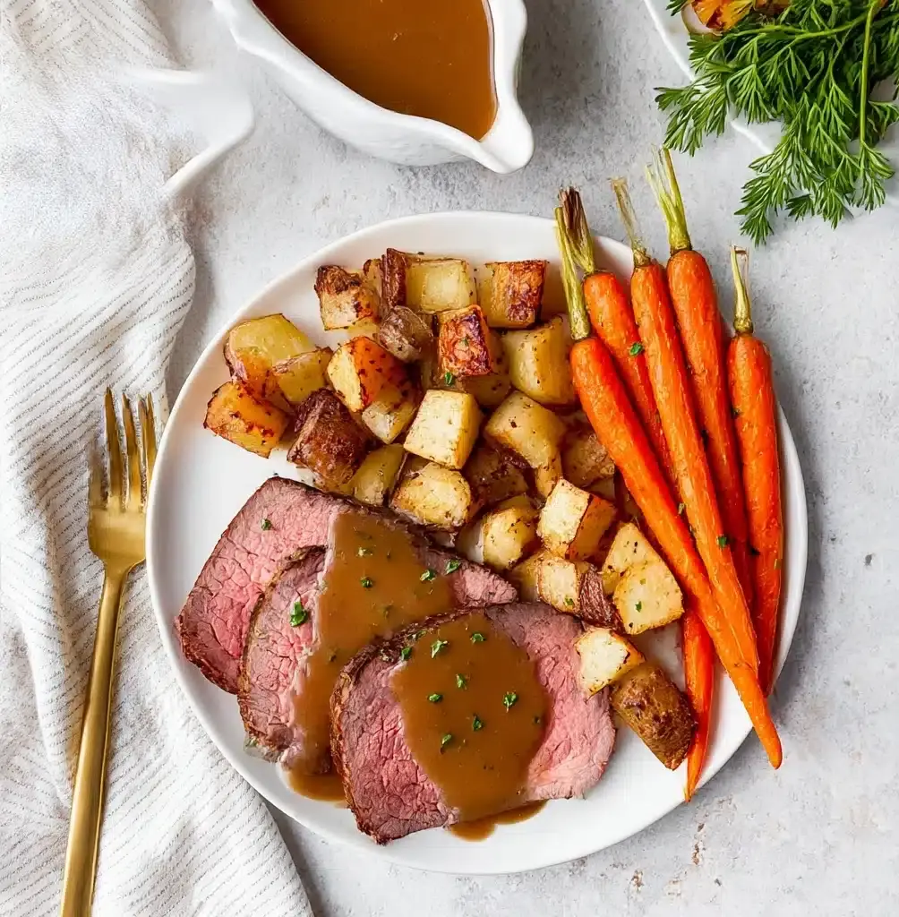 Easy Christmas Beef Roast {Eye of Round} Recipe