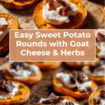 Sweet Potato Rounds with Goat Cheese