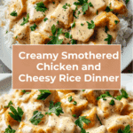Creamy Smothered Chicken and Rice Recipe