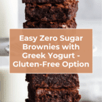 Easy Zero Sugar Brownies with Greek Yogurt Recipe
