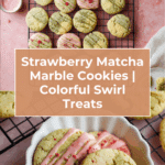 Strawberry Matcha Marble Cookies Recipe