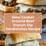 Irresistible Slow Cooker Ground Beef French Dip Sandwiches Recipe