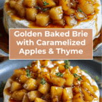 Golden Baked Brie with Caramelized Apples and Thyme Bliss Recipe
