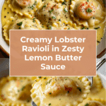 Lobster Ravioli in Lemon Butter Sauce Recipe