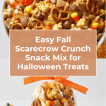 Scarecrow Crunch Snack Mix Recipe | Halloween Caramel Corn Recipe