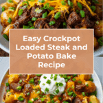 Crockpot Loaded Steak and Potato Bake Recipe