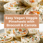 Vegan Veggie Pinwheels with Broccoli and Carrots Recipe